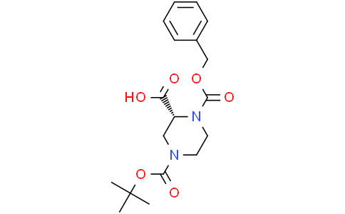 (2R)-1-benzyloxycarbonyl-4-tert-butoxycarbonyl-piperazine-2-carboxylic acid