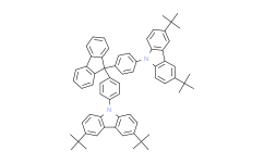 9，9-二-4，4’- (3，6-二叔丁基咔唑基)-苯基芴,>99%(HPLC)， Sublimed