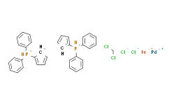 [1，1'-双(二-苯基膦基)二茂铁]氯化钯(II)，二氯甲烷复合物(1:1),98%