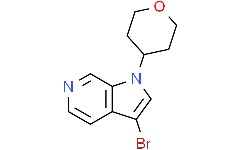 3-bromo-1-tetrahydropyran-4-yl-pyrrolo[2,3-c]pyridine