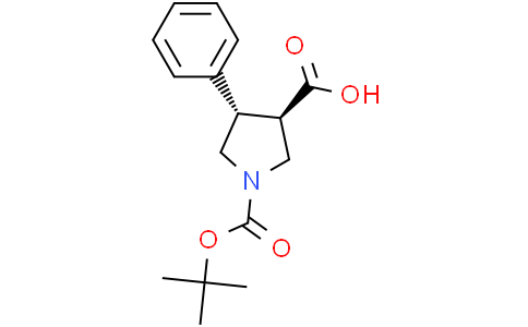 (3R,4S)-1-[(tert-butoxy)carbonyl]-4-phenylpyrrolidine-3-carboxylic acid