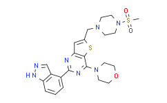 2-(1H-吲唑-4-基)-6-[[4-(甲基磺酰基)-1-哌嗪基]甲基]-4-(4-吗啉基)噻吩并[3,2-D]嘧啶