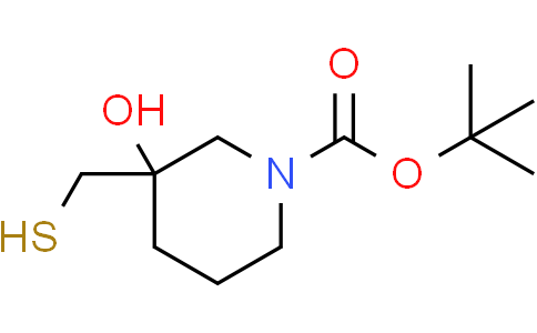 tert-butyl 3-hydroxy-3-(sulfanylmethyl)piperidine-1-carboxylate