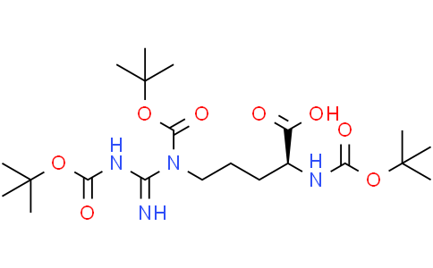 (S)-5-(1,3-Bis(tert-butoxycarbonyl)guanidino)-2-((tert-butoxycarbonyl)amino)pentanoic acidCas:97745-69-2