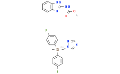 Carbendazim mixture with flusilazole