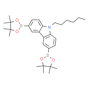 9-己基-3,6-双(4,4,5,5-四甲基-1,3,2-二氧杂环戊硼烷-2-基)-9H-咔唑