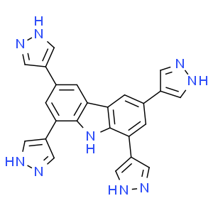 9H-​Carbazole, 1,​3,​6,​8-​tetra-​1H-​pyrazol-​4-​yl-