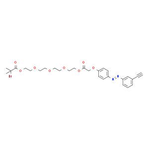 Propanoic acid, 2-bromo-2-methyl-, 14-[4-[2-(3-ethynylphenyl)diazenyl]phenoxy]-13-oxo-3,6,9,12-tetraoxatetradec-1-yl ester